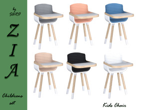 Sims 4 — SARO kids barnestol by SSR99 — A baby chair with a modern and clean look, scandinavian inspired design