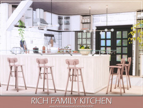 Sims 4 — Rich Family Kitchen by MychQQQ — Value: $ 27,582 Size: 15x6