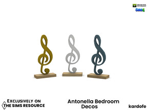 Sims 4 — kardofe_Antonella Bedroom_Musical note by kardofe — Decorative figurine of a musical note, in three colour