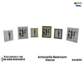 Sims 4 — kardofe_Antonella Bedroom_Squares by kardofe — Group of two photo frames, decorative, in three colour options