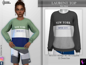 Sims 4 — Laurent Top by KaTPurpura — Very comfortable children's sweater in various colors