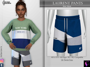 Sims 4 — Laurent Pants by KaTPurpura — Very comfortable children's shorts in various colors with a great sporty style