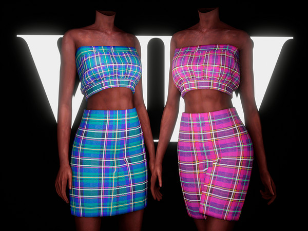Sims 4 — High School Fashion - Set VI by Viy_Sims — New Mesh 5 Colors Compatible with HQ mode Low Poly Custom Thumb My