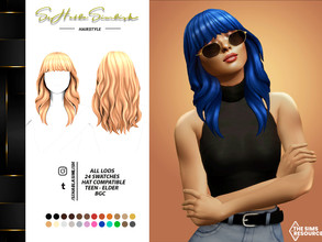 Sims 4 — Kelsey Hairstyle by sehablasimlish — I hope you like it and enjoy it.
