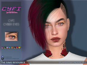 Sims 4 — CyFi Cyber Eyes by PlayersWonderland — Part of the CyFi TSR Collaboration. New, cyber-y eyes with different,