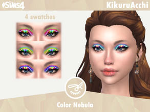 Sims 4 — Color Nebula by siyahanime —  It is suitable for Female and Male. ( Teen to elder ) - 4 swatches - Custom