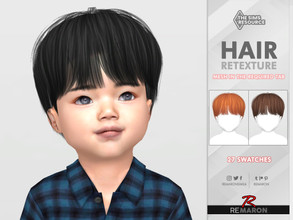 Sims 4 — Butter Toddler Hair Retexture Mesh Needed  by remaron — Hair retexture for Toddler in The Sims 4 PLEASE READ