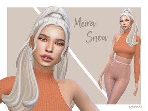 Sims 4 — Meira Snow by Ladi_RaRa2 — With her snow white hair and piercing gold eyes, Meira Snow dreams of becoming an