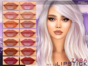 Sims 4 — Zara Lipstick N112 by MagicHand — Lips with gloss in 16 colors - HQ Compatible. Preview - CAS thumbnail Pictures