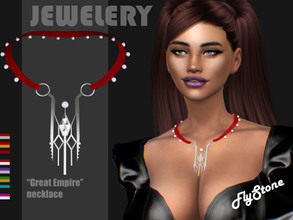 Sims 4 — "Great Empire" necklace by FlyStone — "Great Empire" necklace it's part of antique