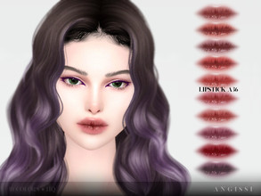 Sims 4 — Lipstick A36 by ANGISSI — For all questions go here ---- angissi.tumblr.com -10 colors -HQ compatible -Female
