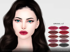 Sims 4 — Lipstick A37 by ANGISSI — For all questions go here ---- angissi.tumblr.com -10 colors -HQ compatible -Female