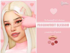 Sims 4 — [PATREON] Passionfruit Blxssom Lipsticks by LadySimmer94 — BGC 3 SWATCHES Custom Thumbnail Teen - Elder / Male -