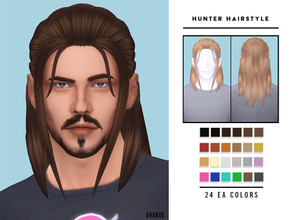 Sims 4 — Hunter Hairstyle [Unisex] by OranosTR — Hunter Hairstyle is a medium hairstyle for male and female sims. This