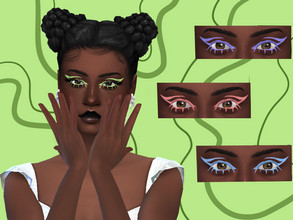 Sims 4 — Graphic Liner by BistrosBlade — custom thumbnail 4 swatches base game compatible edited EA mesh by me