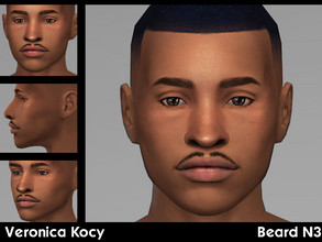 Sims 4 — Beard N3 by SimVeronica — Beard for ages teen to elder, 6 swatches. 