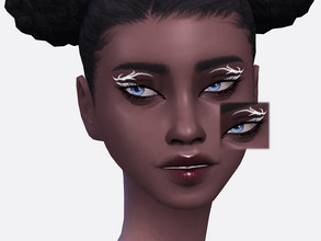 Sims 4 — White Tree Eyeliner by Sagittariah — base game compatible 1 swatch properly tagged enabled for all occults