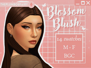 Sims 4 — Blossom Blush by ThePlumbobFairy_ — A subtle and natural blush for ladies & gentlemen with light, medium and