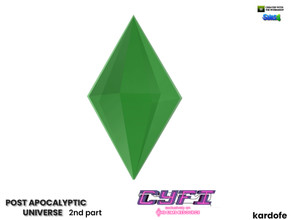 Sims 4 — CYFI_kardofe_Post apocalyptic universe_Plumbob 2 by kardofe — Plummet of the sims, large size. Transparent