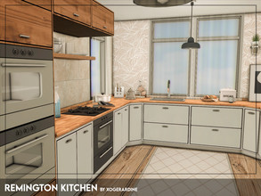 Sims 4 — Remington Kitchen (TSR only CC) by xogerardine — A modern kitchen, enjoy!