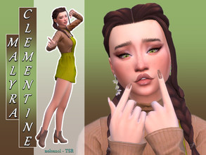 Sims 4 — Malyra Clementine / TSR CC Only by nolcanol — Malyra Clementine is a young girl who wants to find love in real