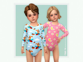 Sims 4 — Toddler Onesie 18 by lillka — Toddler Onesie 18 You will find it in the bottom category 6 swatches Base game