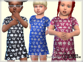 Sims 4 — Dress  Monsters  by bukovka — Dress for babies. Suitable for base game, new mesh is mine, included, 5 color