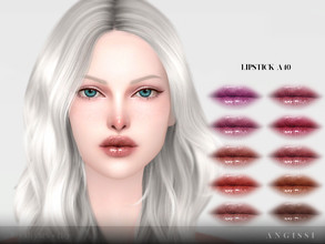 Sims 4 — Lipstick A40 by ANGISSI — For all questions go here ---- angissi.tumblr.com -10 colors -HQ compatible -Female
