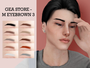Sims 4 — Male Eyebrow N3 by Gea_Store — 10 Colors Swatch BGC HQ Dont reclaim this as yours and dont re update