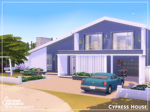 Sims 4 — Cypress House - Nocc by sharon337 — Cypress House is a 2 Bedroom 3 Bathroom family home. Perfect for a family of