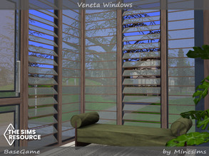 Sims 4 — Veneta Windows by Mincsims — The set consists of 10 packages. -1x5 for Tall Wall -1x4 for Medium Wall -1x3 for