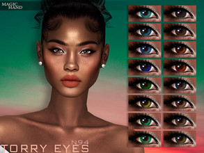 Sims 4 — Torry Eyes N94 by MagicHand — Eye lenses for males and females in 16 colors - HQ Compatible. Preview - CAS