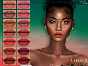 Sims 4 — Torry Lipstick N113 by MagicHand — Matte lips in 16 colors - HQ Compatible. Preview - CAS thumbnail Pictures