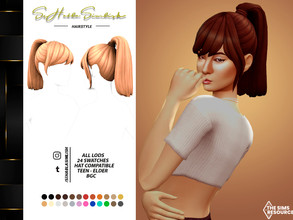 Sims 4 — Belly Hairstyle by sehablasimlish — I hope you like it and enjoy it.
