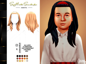 Sims 4 — Adela Hairstyle (Child) by sehablasimlish — I hope you like it and enjoy it.