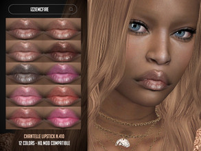 Sims 4 — Chantelle Lipstick N.410 by IzzieMcFire — Chantelle Lipstick N.410 contains 12 colors in hq texture. Standalone
