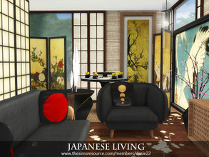 Sims 4 — Japanese Living by dasie22 — Japanese Living is a room in Asian style. Please, use code