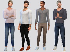 Sims 4 — Semi See-Thru Shirt by McLayneSims — TSR EXCLUSIVE Standalone item 8 Swatches MESH by Me NO RECOLORING Please