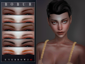 Sims 4 — Eyebrows 40 by Bobur2 — Eyebrows for female 16 colors HQ compatible I hope you like it