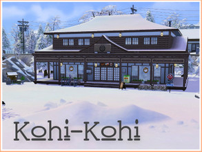 Sims 4 — Kohi Kohi (Coffee shop - no CC) by Youlie25 — Sul sul, Whether it s to have a nice breakfast before hurtling