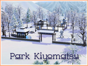 Sims 4 — Park Kiyomatsu (no CC) by Youlie25 — Sul Sul, Because going to the mountains it s not only taking the slopes,