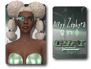 Sims 4 — [CYFI] Zephyra Hairstyle by Alfyy — Alfyy Zephyra Hairstyle *Part of the CYFI Collab* You can support me on