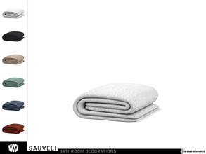 Sims 4 — Sauveli Bath Towel by wondymoon — - Sauveli Bathroom - Bath Towel - Wondymoon|TSR - Creations'2022