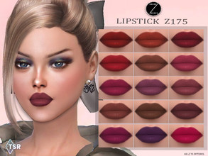 Sims 4 — LIPSTICK Z175 by ZENX — -Base Game -All Age -For Female -15 colors -Works with all of skins -Compatible with HQ