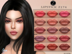 Sims 4 — LIPSTICK Z174 by ZENX — -Base Game -All Age -For Female -15 colors -Works with all of skins -Compatible with HQ