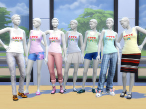 Sims 4 — Linne_love by Samsoninan — A simpel tank in soft colors with a print on it!