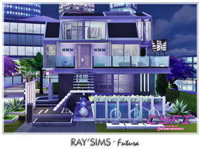 Sims 4 — CyFi - Futura by Ray_Sims — This house fully furnished and decorated, without custom content. Lot size 30x20