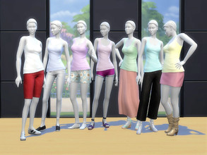 Sims 4 — Tank top, light by Samsoninan — A solid color tank top for every mood and occasion in soft colors!