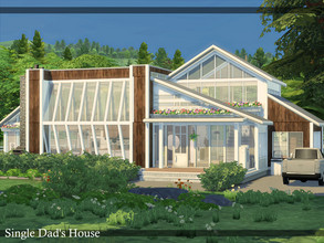 Sims 4 — Single Dad's House | CC only TSR by simZmora — This is the house from my 'single parents' set. See
