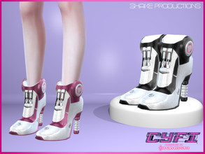 Sims 4 — CyFi - High Heels 1 by ShakeProductions — Shoes/High Heels New Mesh All LODs Handpainted 13 Colors